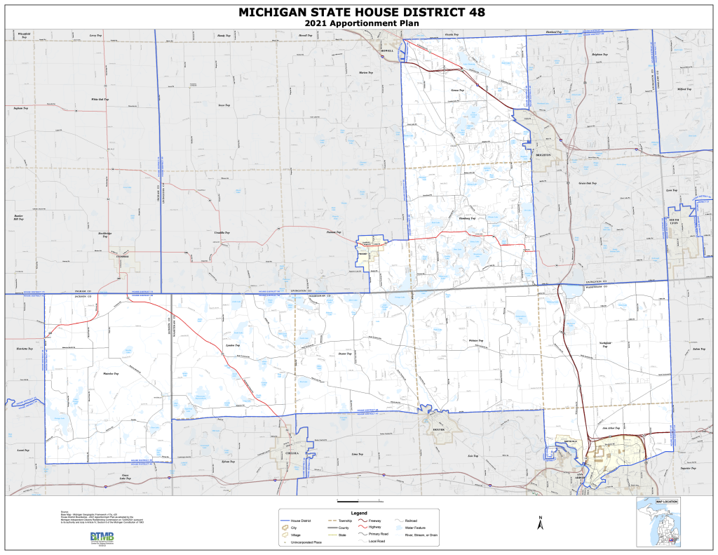 Michigan State House District 48 map